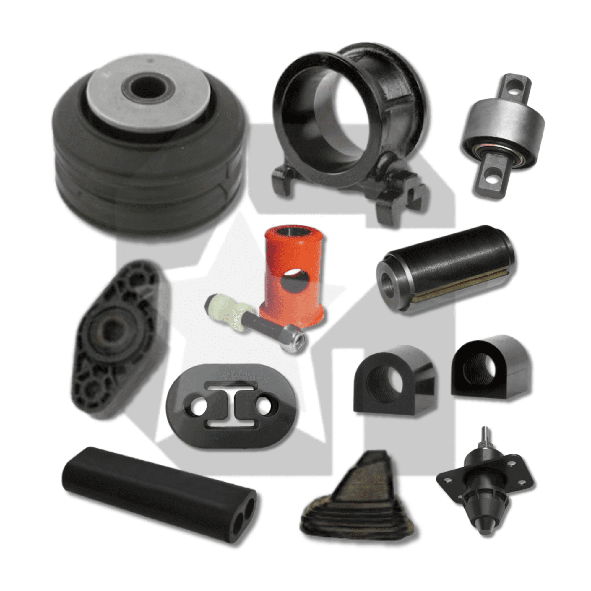 Polyurethane and Rubber